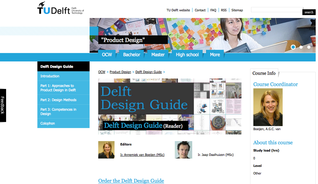 Delft Design Guide – Open Education Awards for Excellence
