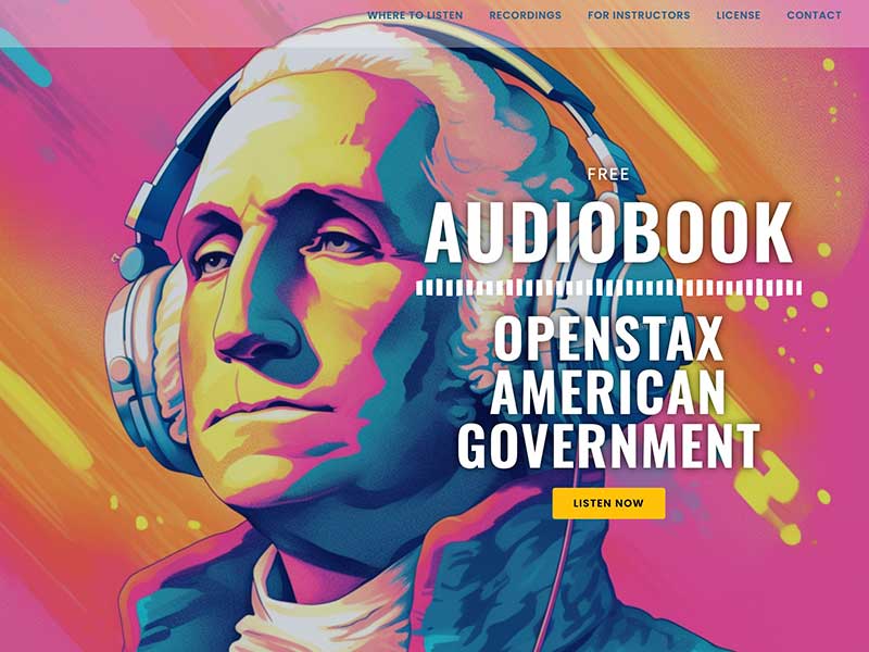Cover for Audiobook: OpenStax American Government