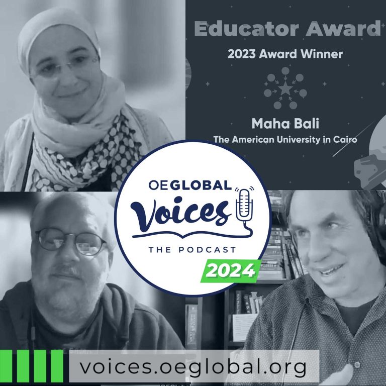 OEG Voices 066: Maha Bali on OE Award for Excellence as Educator