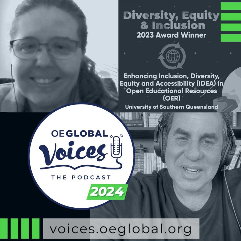 OEG Voices 071: Enhancing IDEA in OER – OE Award for Diversity, Equity and Inclusion